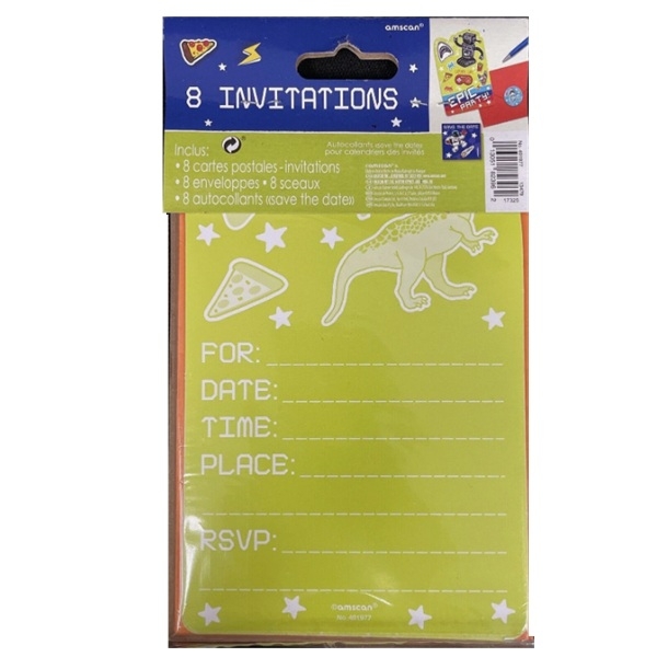 GAMING INVITASJONER (8-pk)
