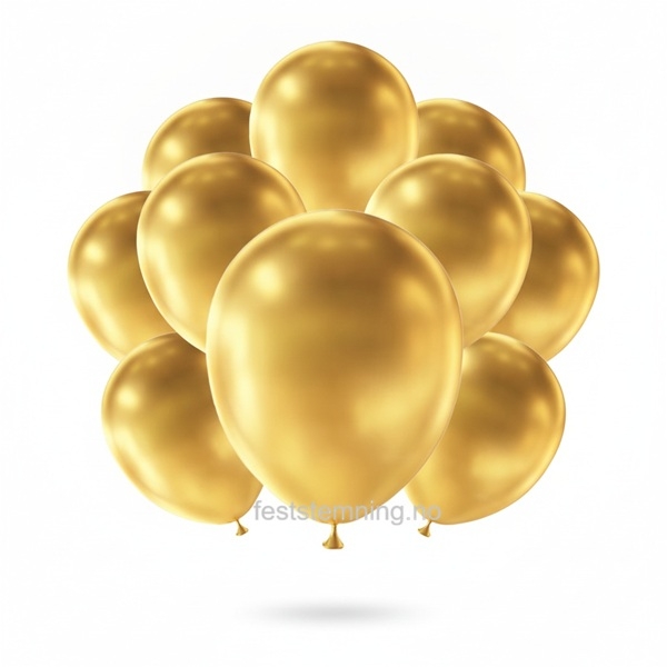 GULLFARGEDE BALLONGER (10-pk)
