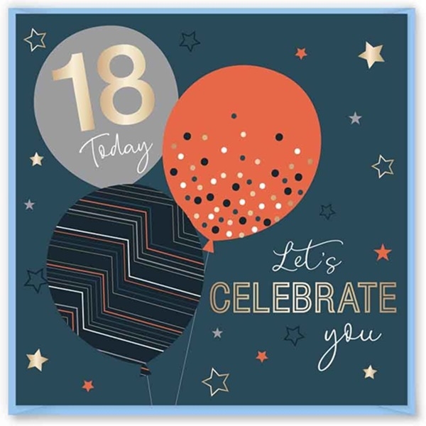 GRATULASJONSKORT TIL 18-ÅRSDAG