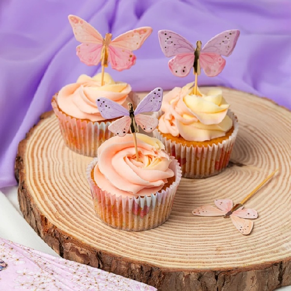 BUTTERFLIES CUPCAKE TOPPERS