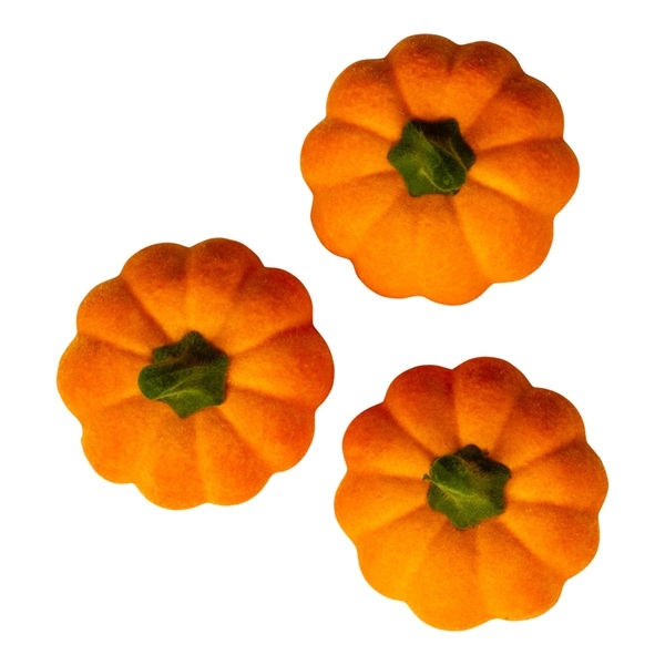 FLØYELS GRESSKAR TIL PYNT PÅ HALLOWEEN (3-pk)