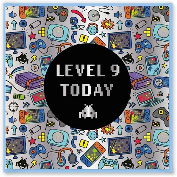 GAMING BURSDAGSKORT 9 ÅR - LEVEL 9