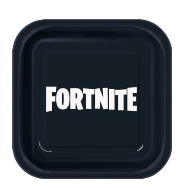 FORTNITE KVADRATISKE DESSERT TALLERKENER