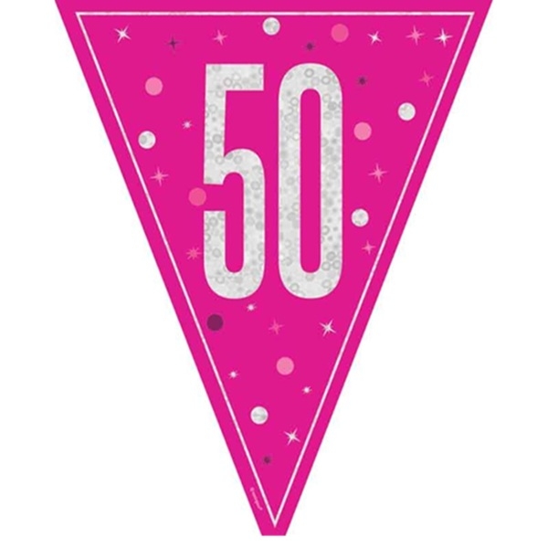 ROSA BANNERFLAGG 50 ÅR