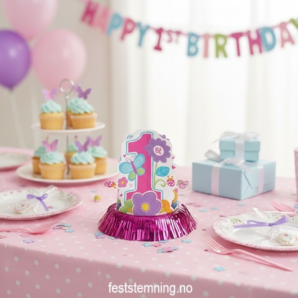 ROSA BORDPYNT 1 ÅR (illustrasjonsbilde)