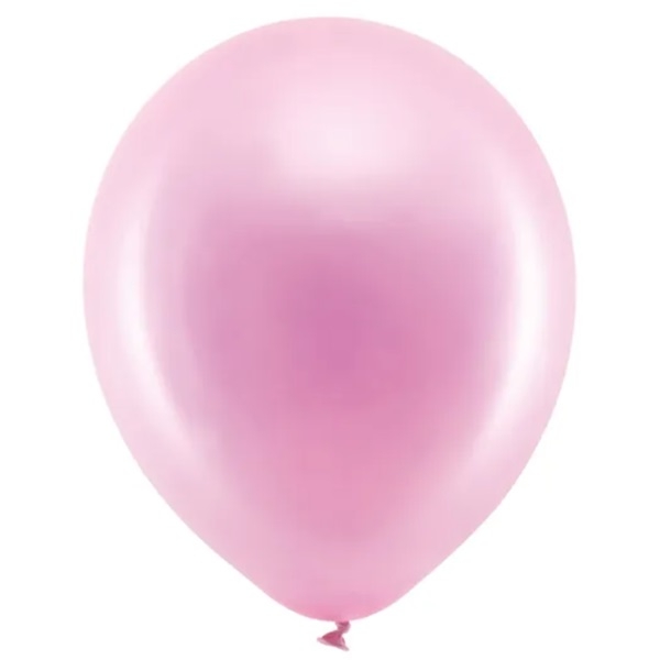 METALLISK ROSA BALLONGER - PINK