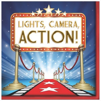 HOLLYWOOD LIGHTS SERVIETTER