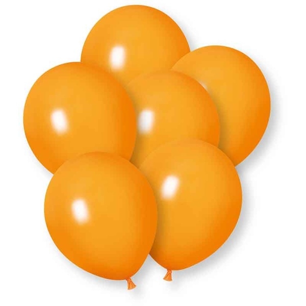 ORANSJE BALLONGER - METALLISK (10-pk)