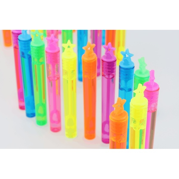 NEON STJERNE SÅPEBOBLER (12-pk)