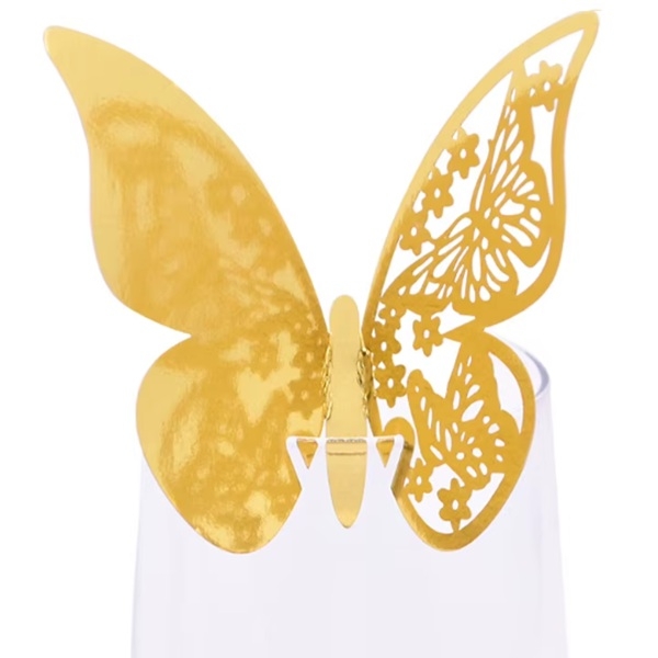 GULLFARGET SOMMERFUGL BORDKORT