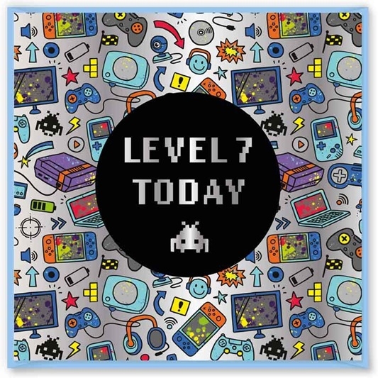 GAMING BURSDAGSKORT 7 ÅR - LEVEL 7