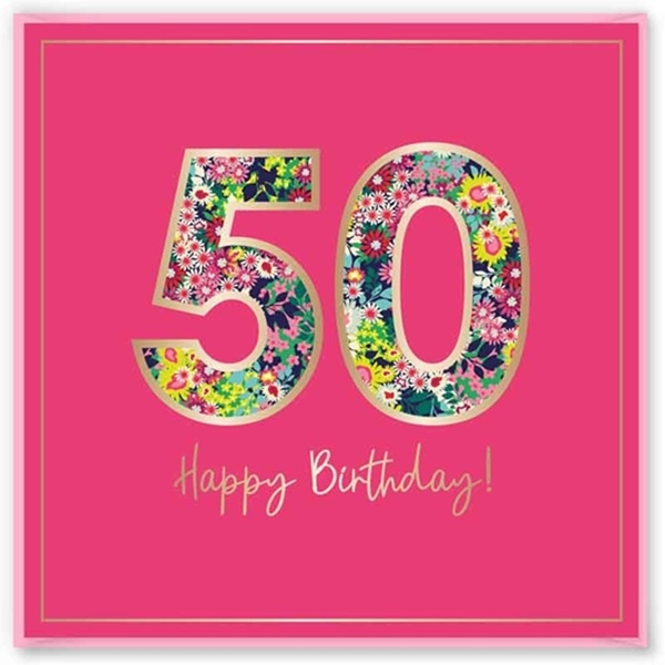 GRATULASJONSKORT 50-ÅRSDAG