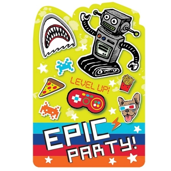 GAMING PARTY INVITASJONER