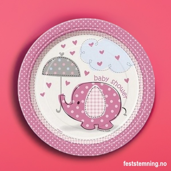 PAPPTALLERKENER TIL BABY SHOWER FOR JENTE