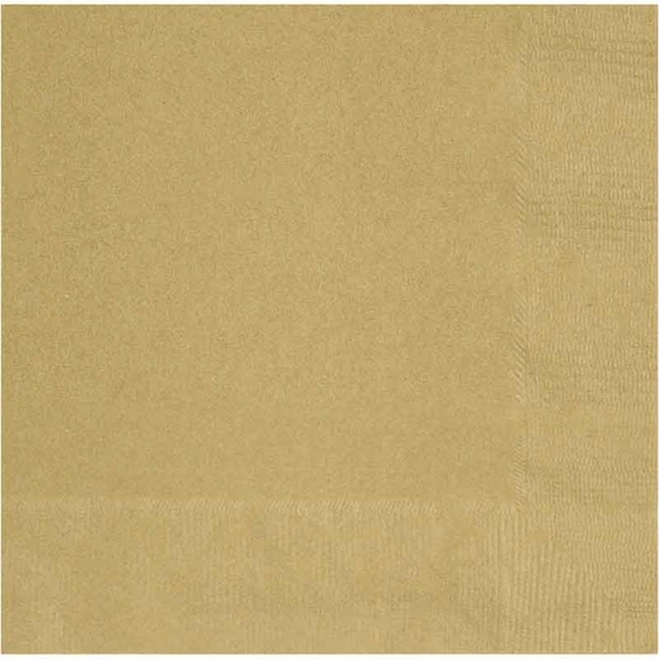 GULLFARGEDE SERVIETTER