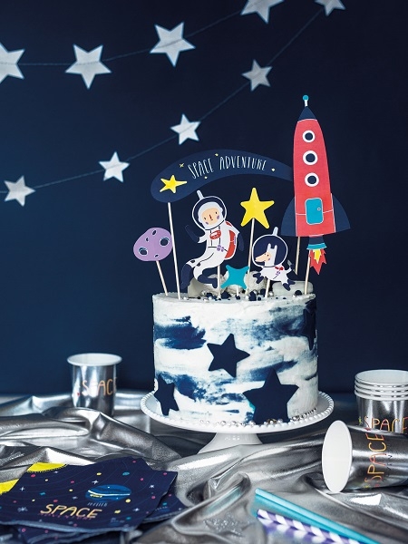 SPACE ADVENTURE KAKEPYNT - illustrasjonsbilde