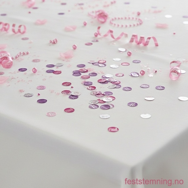 ROSA KONFETTI TIL 70-ÅRSDAG (illustrasjonsbilde)