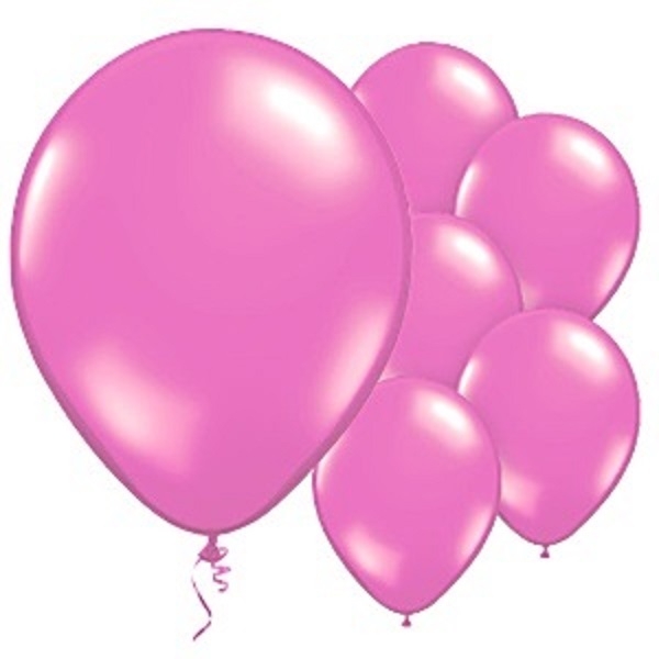 METALLISK ROSA BALLONGER (10-pk)