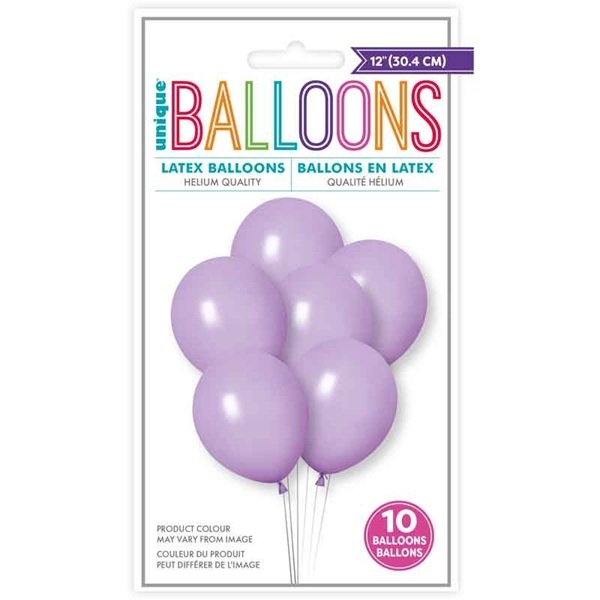 LAVENDEL LILLA BALLONGER (19-pk)