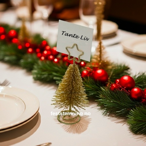 BORDKORT TIL JUL (illustrasjonsbilde)