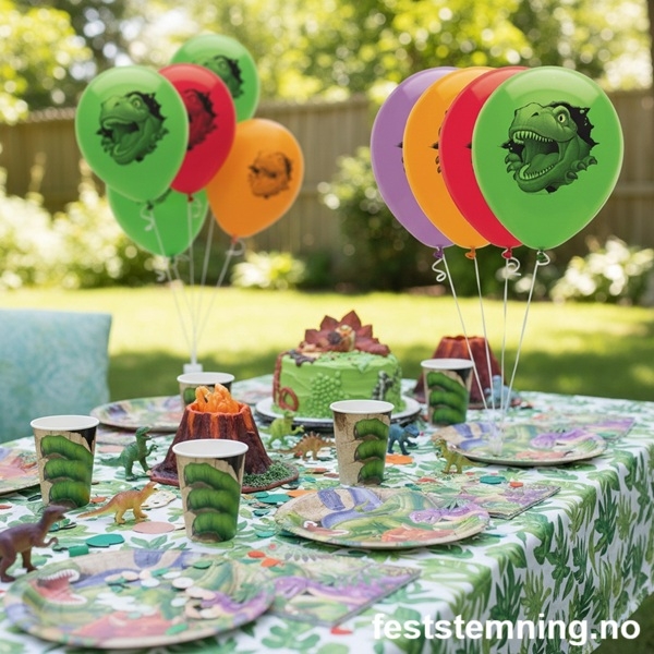 DINOSAUR BURSDAG (illustrasjonsbilde)