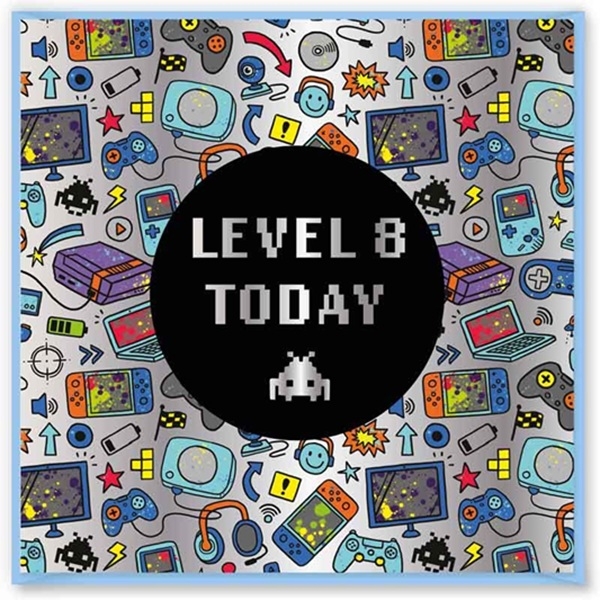 GAMING BURSDAGSKORT 8 ÅR - LEVEL 8