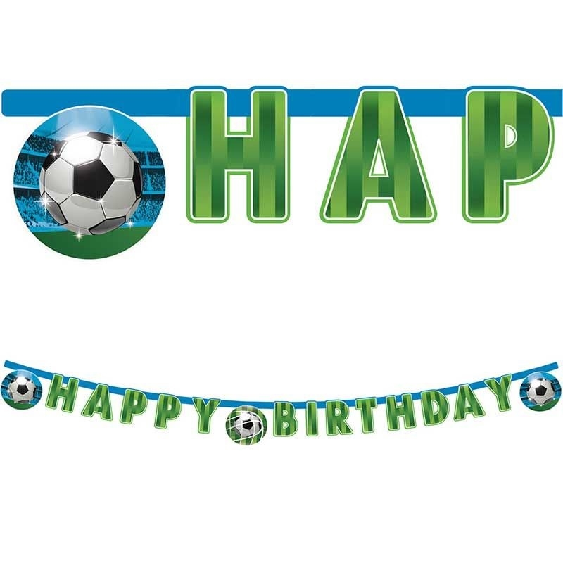 FOTBALL HAPPY BIRTHDAY BANNER