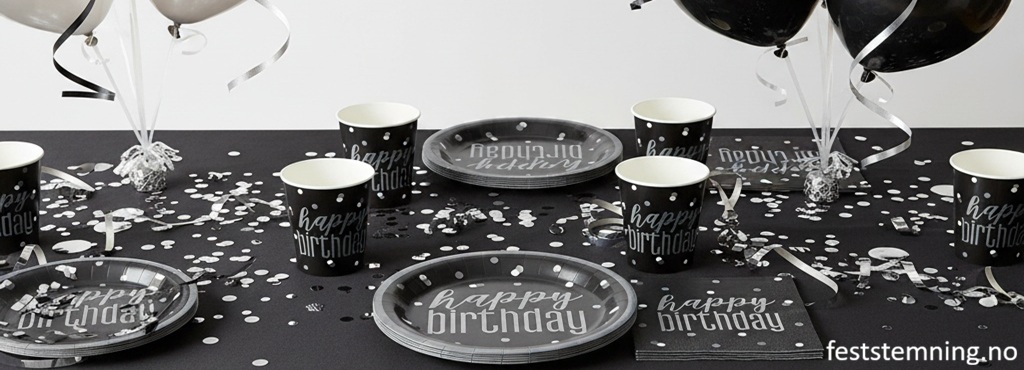 SVART PYNT OG BORDDEKKING