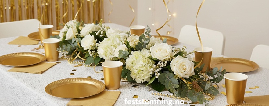 GULLFARGET PYNT OG BORDDEKKING